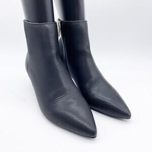 Kenneth Cole Bexx Women's Pointed Toe Faux Leather Ankle Booties Black Size 6.5M